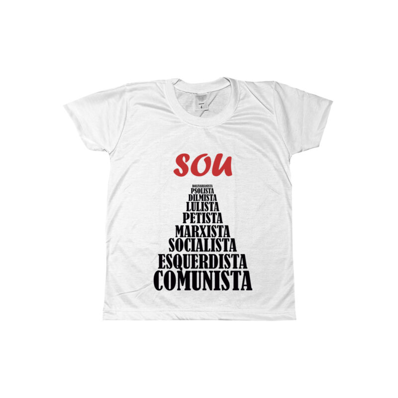 Body ou Camiseta Infantil com adjetivos de esquerda! Sou comunista - Image 2