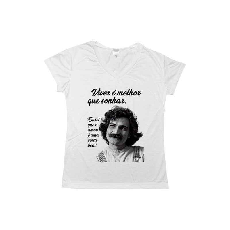 Camiseta Belchior- Viver é melhor que sonhar, eu sei que o amor é uma coisa boa! - Image 3