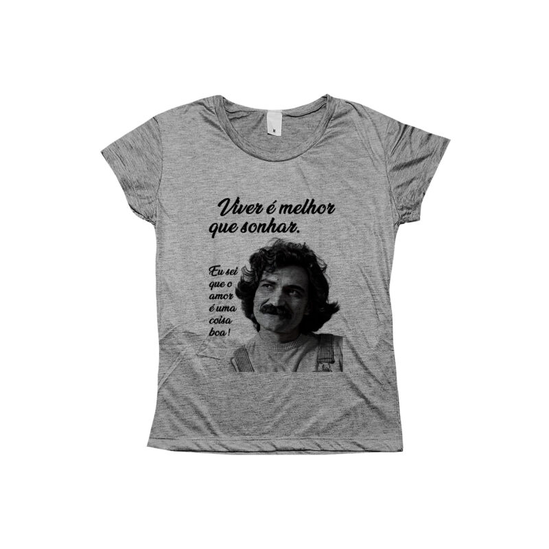 Camiseta Belchior- Viver é melhor que sonhar, eu sei que o amor é uma coisa boa! - Image 4