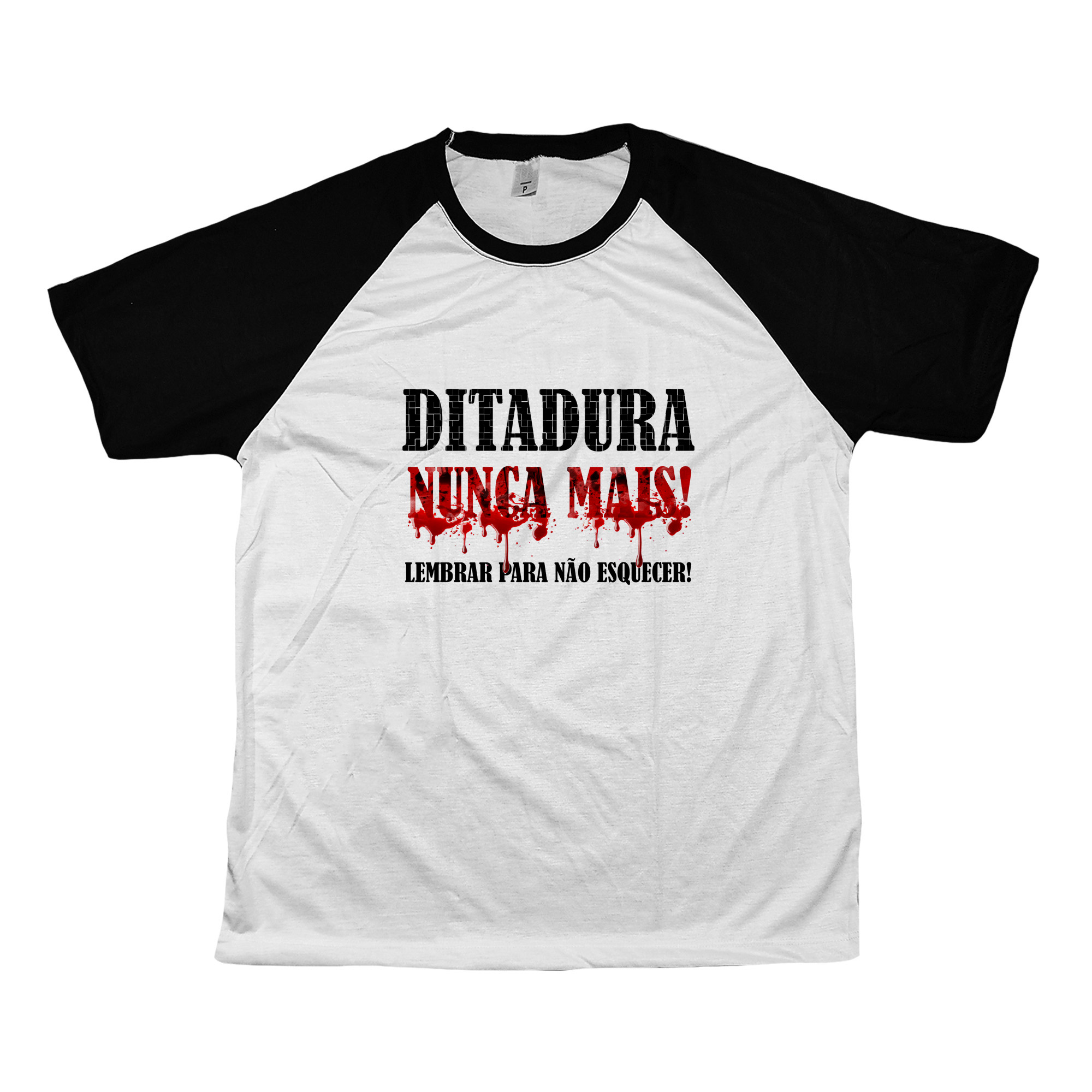 Camiseta Ditadura Nunca Mais – estampa política de memória e resistência.