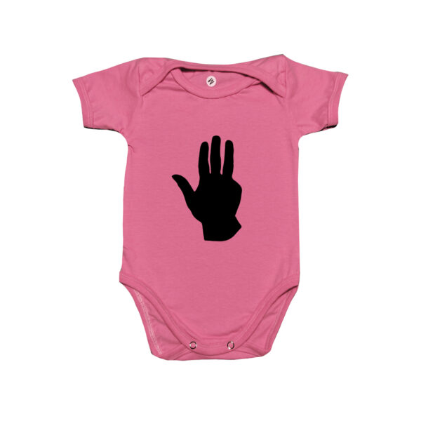 Body Algodão Mão do Presidente Lula – estampa política infantil.