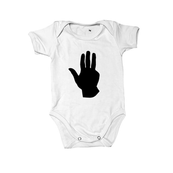 Body Algodão Mão do Presidente Lula – estampa política infantil.