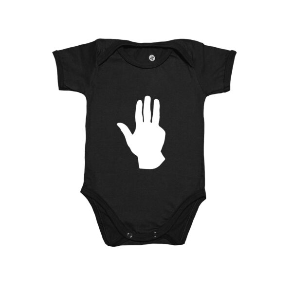 Body Algodão Mão do Presidente Lula – estampa política infantil.