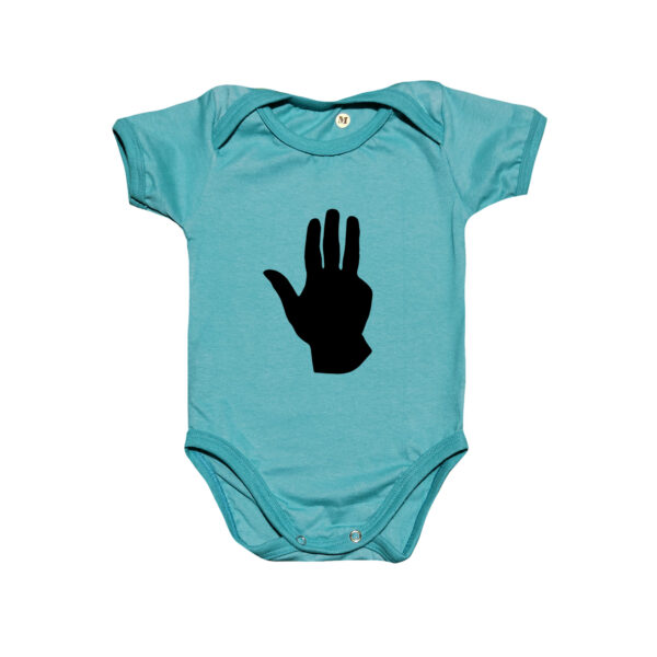 Body Algodão Mão do Presidente Lula – estampa política infantil.