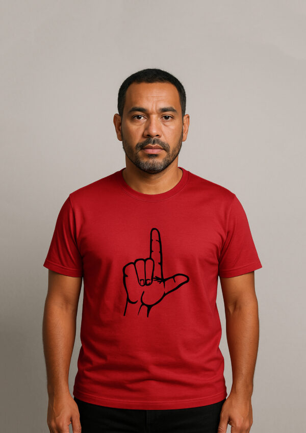Camiseta Presidente Lula Mão em L Faz o L Esquerda