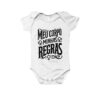 Body e Camiseta Infantil Meu Corpo Minhas Regras – estampa feminista em tipografia estilizada.