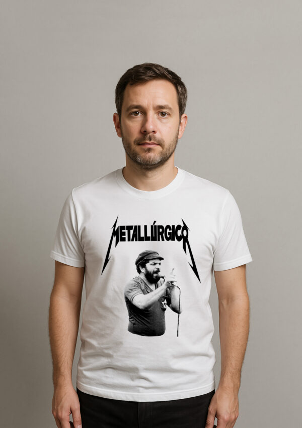 Camiseta Presidente Lula Metalúrgico Metallica