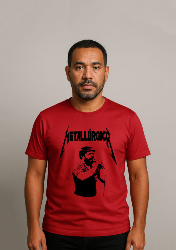 Camiseta Presidente Lula Metalúrgico Metallica