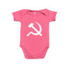 Body Infantil Símbolo Comunista Foice e Martelo Esquerda Comunismo Algodão