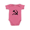 Body de algodão símbolo do comunismo com estampa foice e martelo.