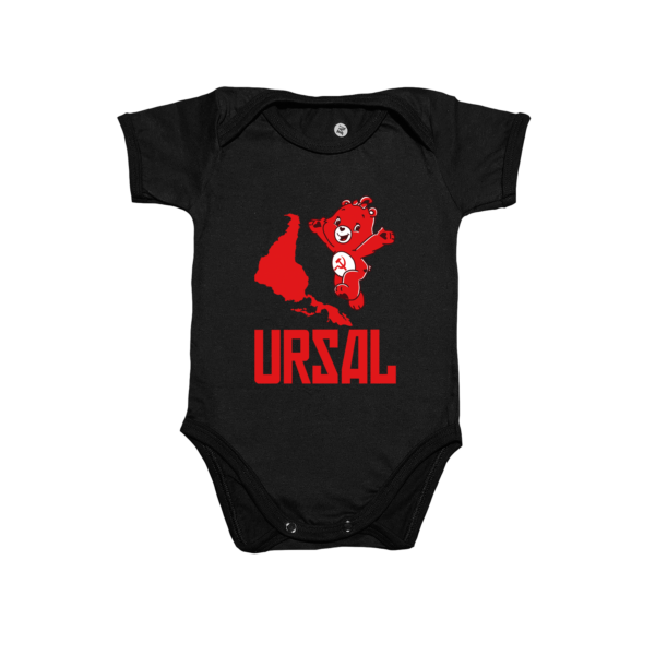 Body Infantil URSAL Ursinho Comunista Meme União das Repúblicas Socialistas da América Latina Algodão