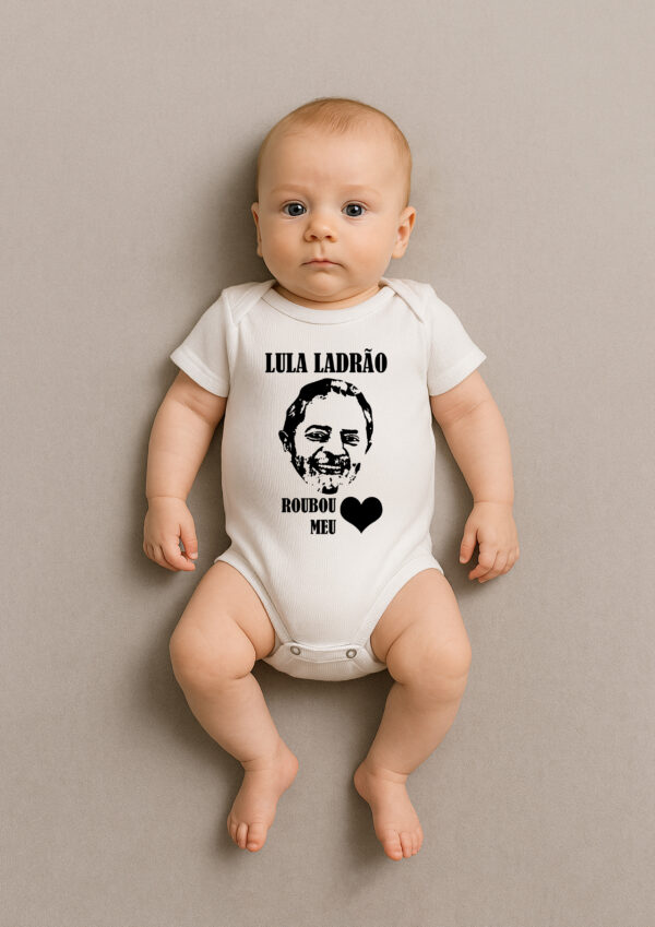 Body Infantil Presidente Lula Ladrão Roubou Meu Coração