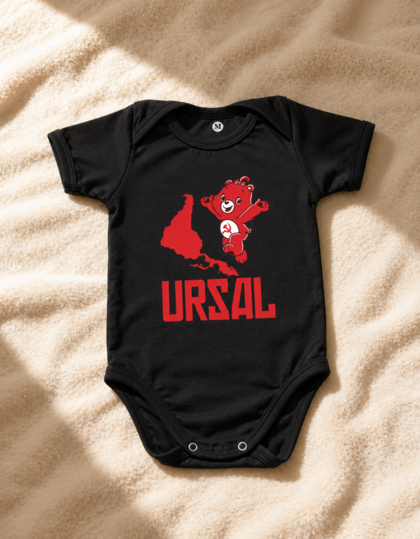 Body Infantil URSAL Ursinho Comunista Meme União das Repúblicas Socialistas da América Latina Algodão