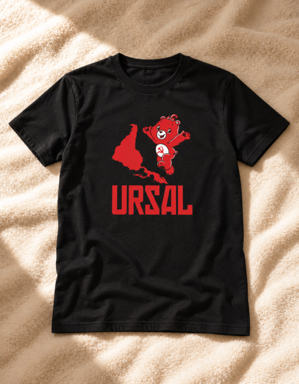 Camiseta URSAL Ursinho Comunista Meme União das Repúblicas Socialistas da América Latina Algodão