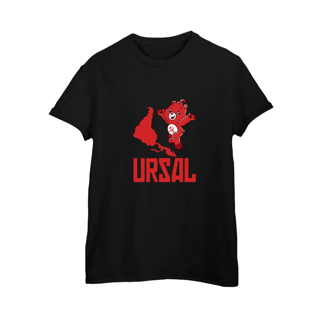 Camiseta de Algodão URSAL premium fio 30.1 com estampa satírica política.