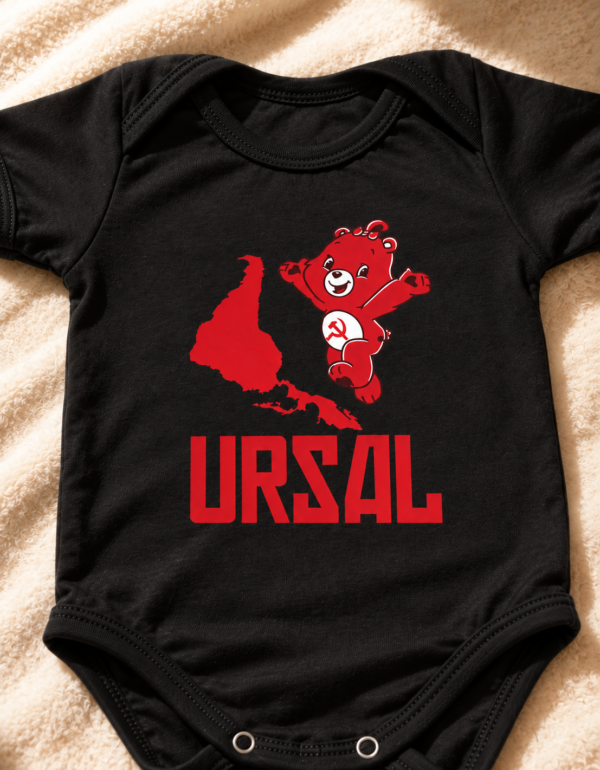 Body Infantil URSAL Ursinho Comunista Meme União das Repúblicas Socialistas da América Latina Algodão