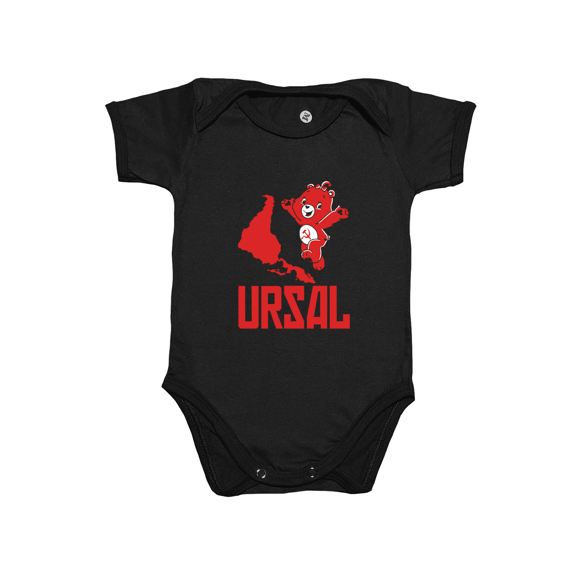 Body de Algodão URSAL premium fio 30.1 com estampa satírica política.