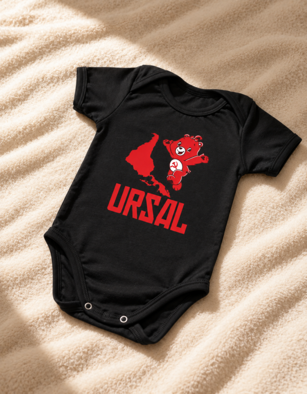Body Infantil URSAL Ursinho Comunista Meme União das Repúblicas Socialistas da América Latina Algodão