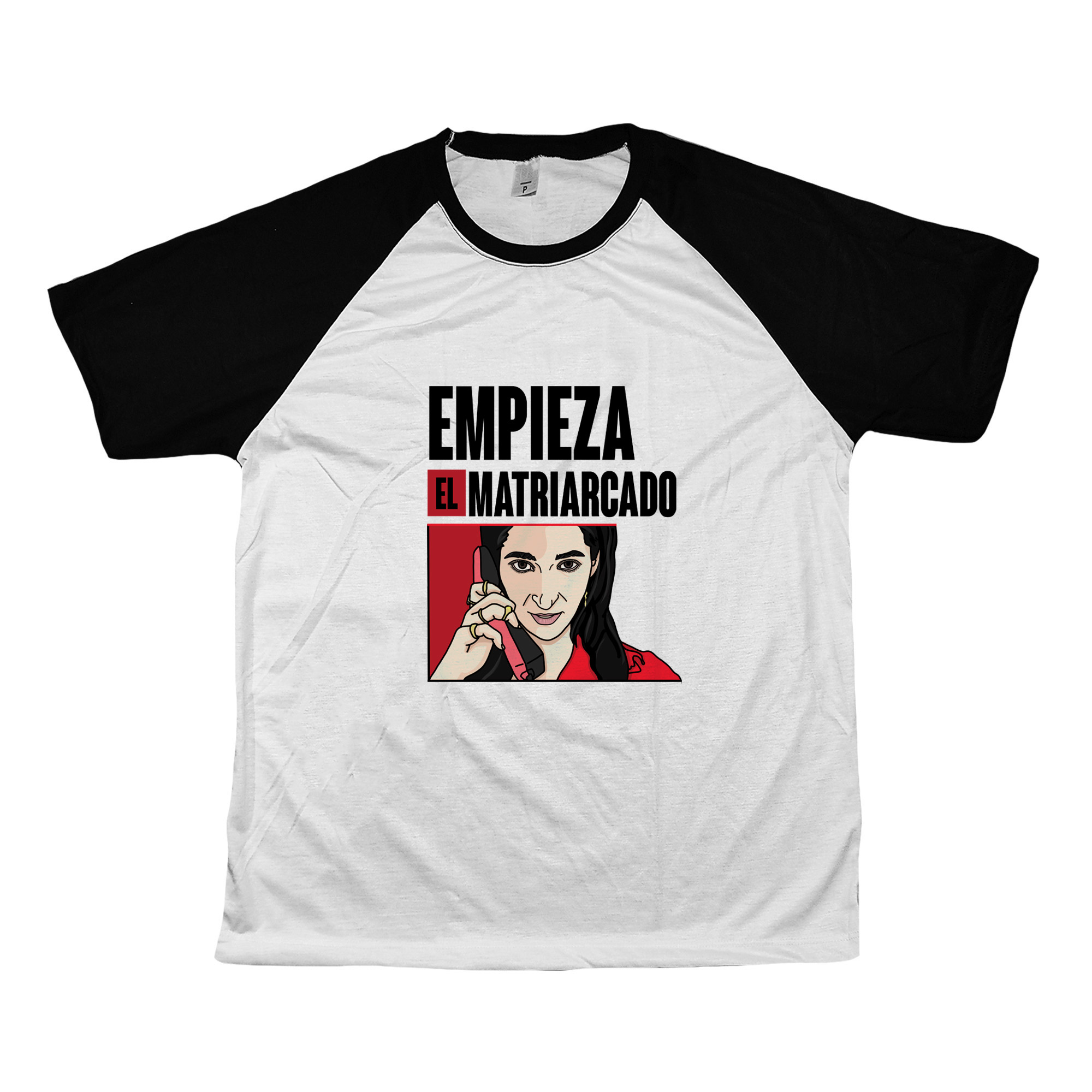 Camiseta Empieza el Matriarcado – estampa feminista em estilo pop Nairóbi, personagem de La Casa de Papel.