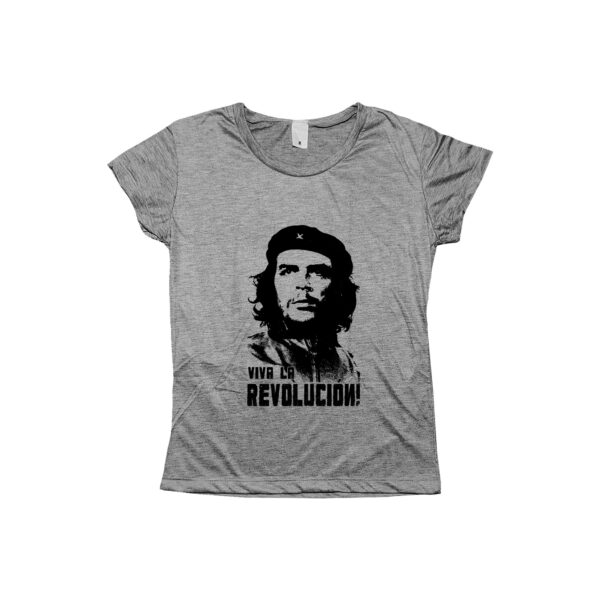 Camiseta Che Guevara Viva la Revolución – estampa de Che Guevara e frase revolucionária.