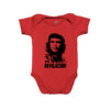 Body Che Guevara Viva la Revolución – estampa infantil inspirada em ideais de liberdade e resistência.