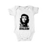 Body Che Guevara Viva la Revolución – estampa infantil inspirada em ideais de liberdade e resistência.