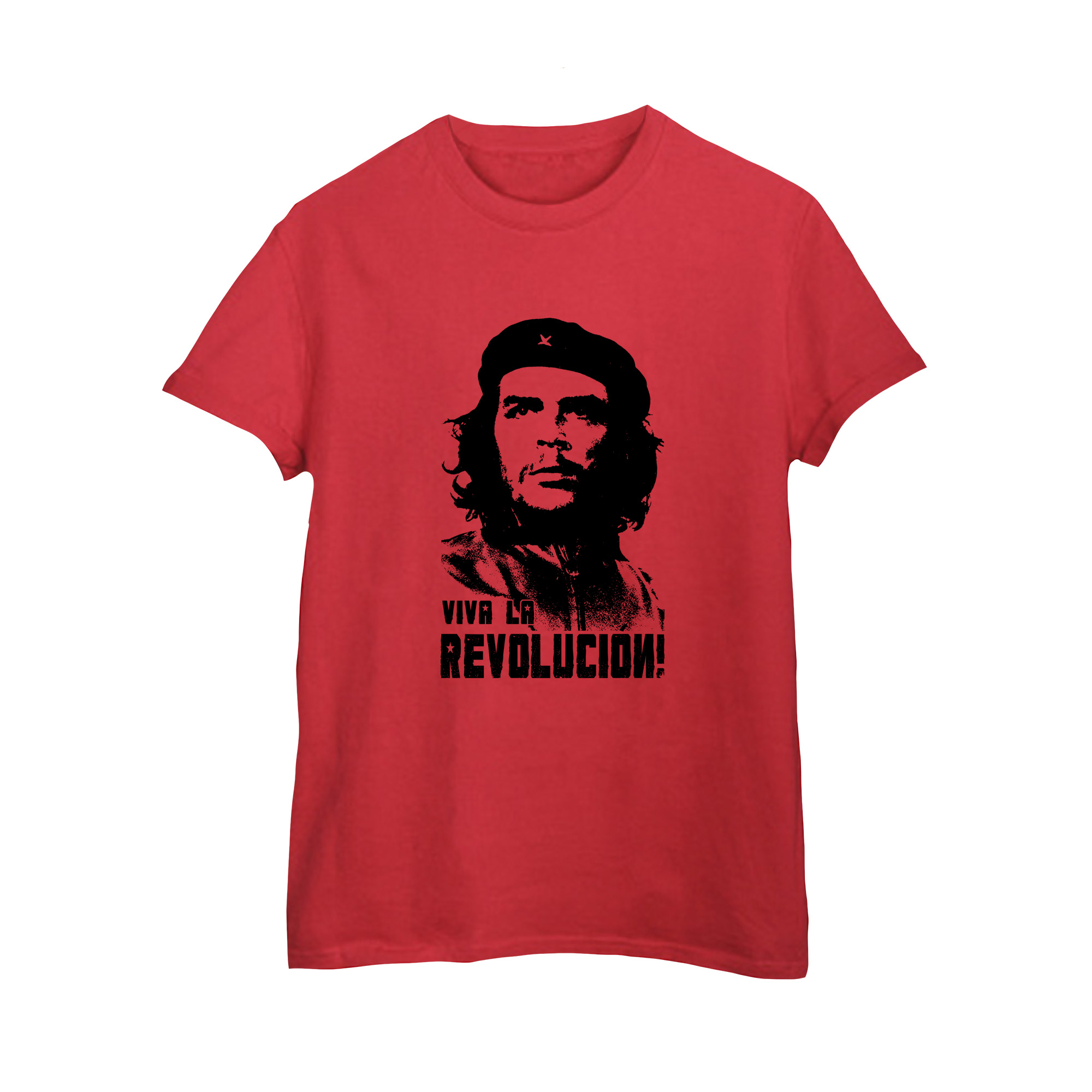 Camiseta Che Guevara Viva la Revolución – estampa clássica de Che Guevara e frase revolucionária.