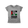 camiseta Palestina Livre – Liberdade para o Povo com estampa da bandeira e punho erguido.