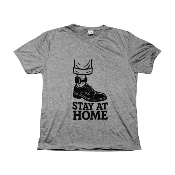 Camiseta Bolsonaro em prisão domiciliar “Stay at Home”.