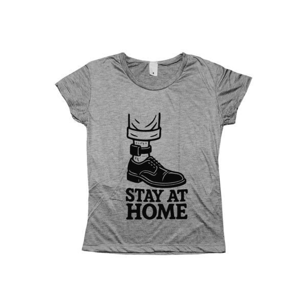 Camiseta Bolsonaro em prisão domiciliar “Stay at Home”.