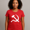 Camiseta Símbolo Comunista Foice e Martelo Esquerda Comunismo Algodão