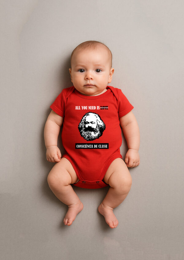 Body Infantil Karl Marx Consciência de Classe All You Need Is Algodão