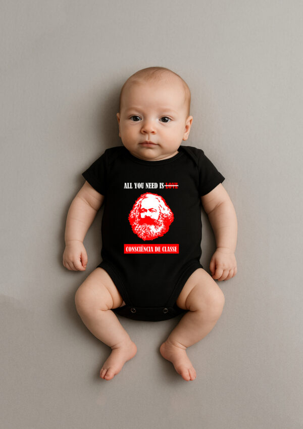 Body Infantil Karl Marx Consciência de Classe All You Need Is Algodão