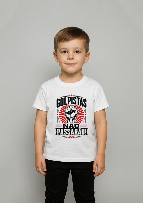 Body Infantil Golpistas Não Passarão Democracia e Resistência
