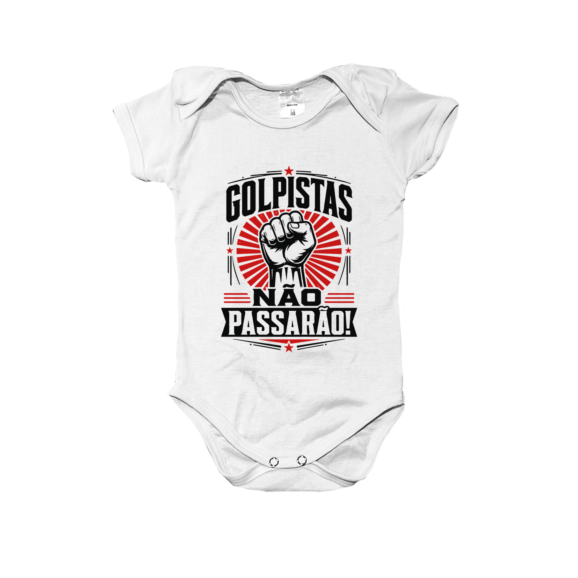 Body Infantil Golpistas Não Passarão Democracia e Resistência