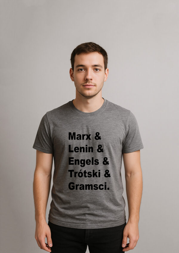 Camiseta Marx Lenin Engels Trótski Gramsci Esquerda