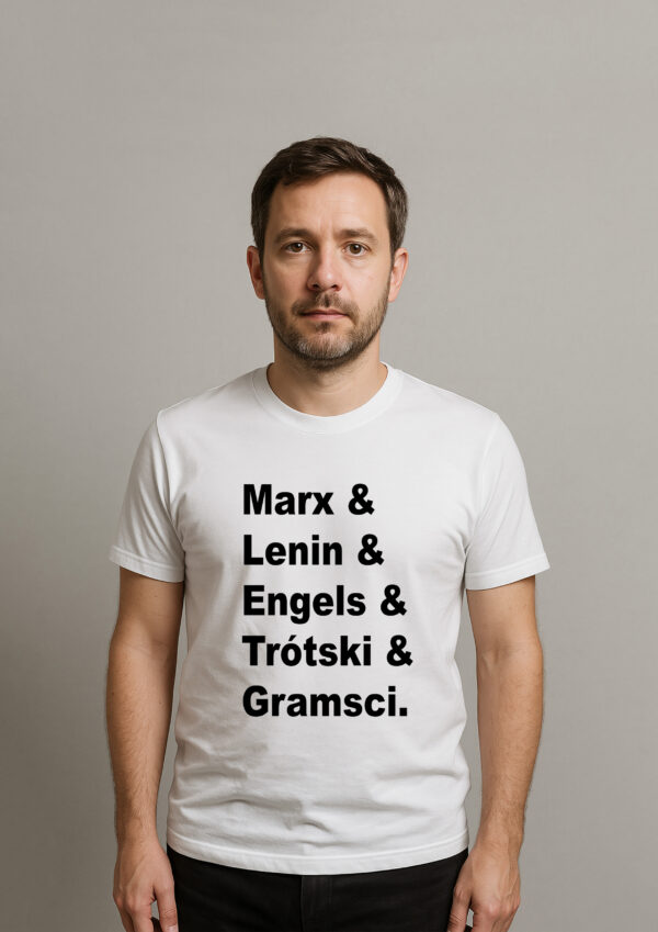 Camiseta Marx Lenin Engels Trótski Gramsci Esquerda