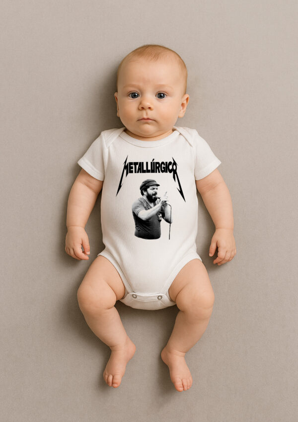 Body Infantil Presidente Lula Metalúrgico Metallica
