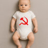 Body Infantil Símbolo Comunista Foice e Martelo Esquerda Comunismo