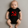 Body Infantil Símbolo Comunista Foice e Martelo Esquerda Comunismo Algodão