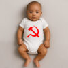 Body Infantil Símbolo Comunista Foice e Martelo Esquerda Comunismo Algodão