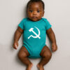 Body Infantil Símbolo Comunista Foice e Martelo Esquerda Comunismo Algodão