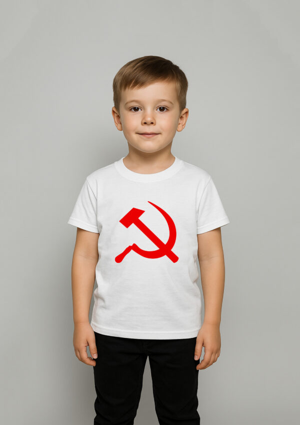 Body Infantil Símbolo Comunista Foice e Martelo Esquerda Comunismo