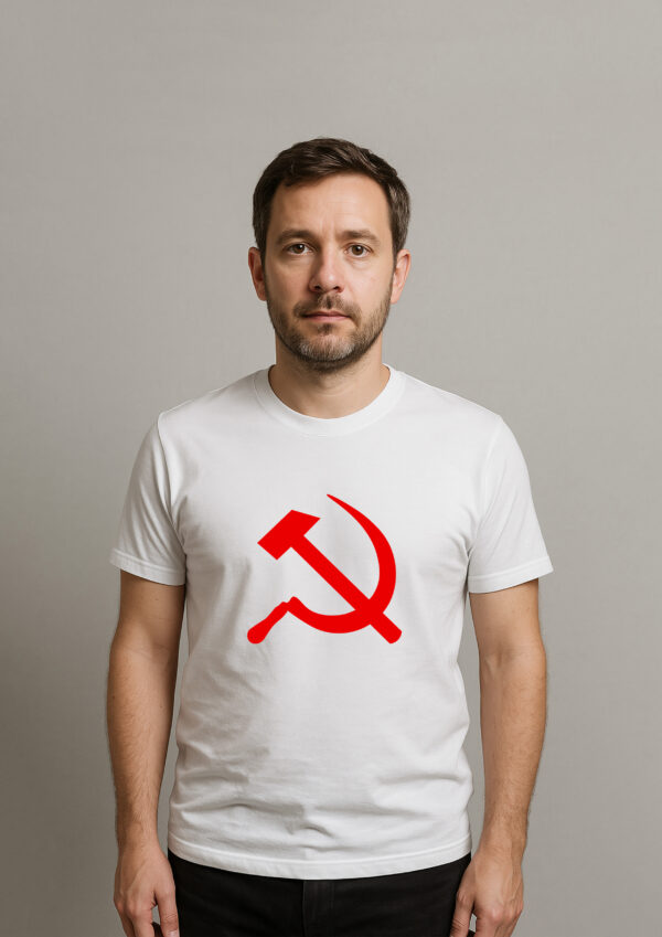 Camiseta Símbolo Comunista Foice e Martelo Esquerda Comunismo