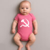 Body Infantil Símbolo Comunista Foice e Martelo Esquerda Comunismo Algodão