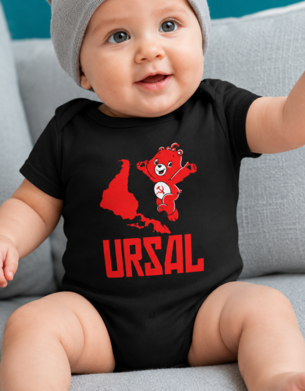 Body Infantil URSAL Ursinho Comunista Meme União das Repúblicas Socialistas da América Latina Algodão
