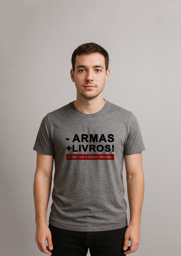 Camiseta Menos Armas Mais Livros Educação Esquerda