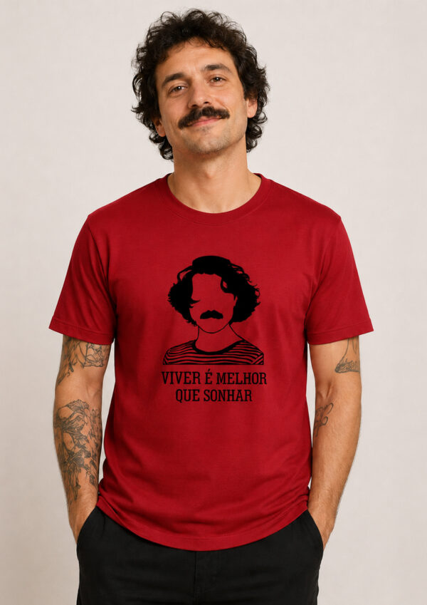 Camiseta Viver é Melhor que Sonhar Música Brasileira