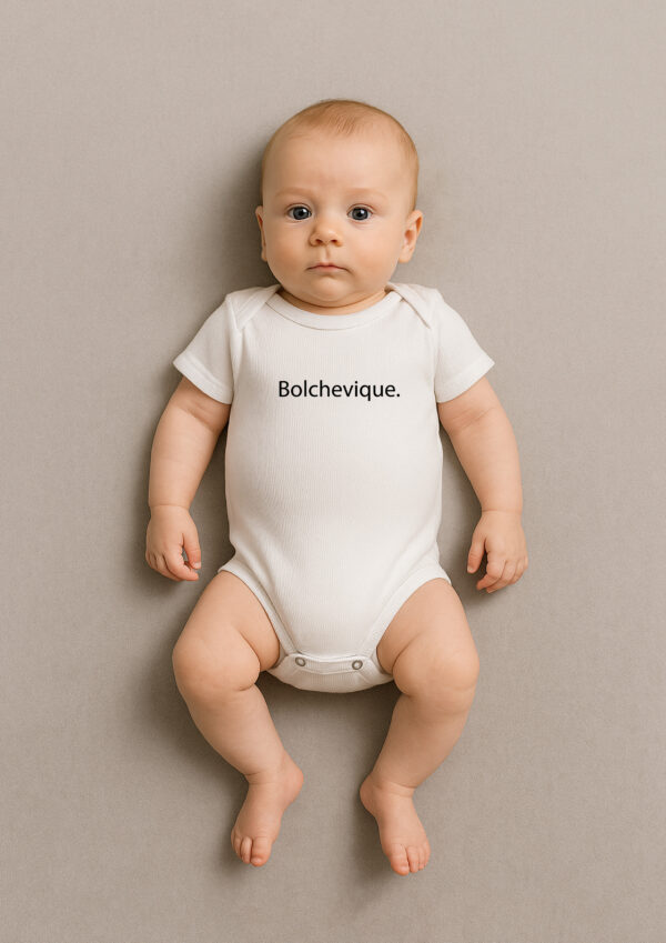 Body Infantil Bolchevique Esquerda Minimalista