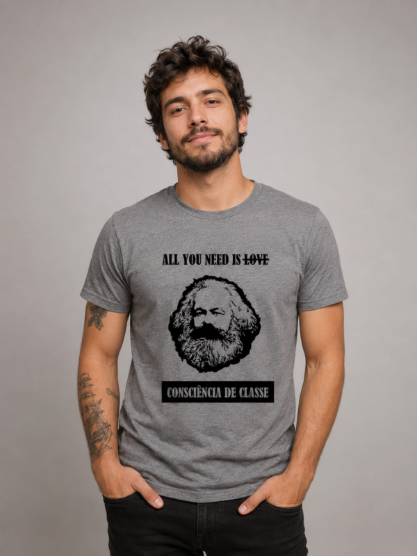 Camiseta Karl Marx Consciência de Classe All You Need Is